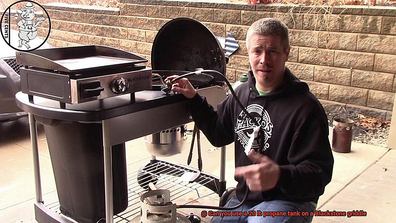 Can you use a 20 lb propane tank on a Blackstone griddle? Pastime Bar
