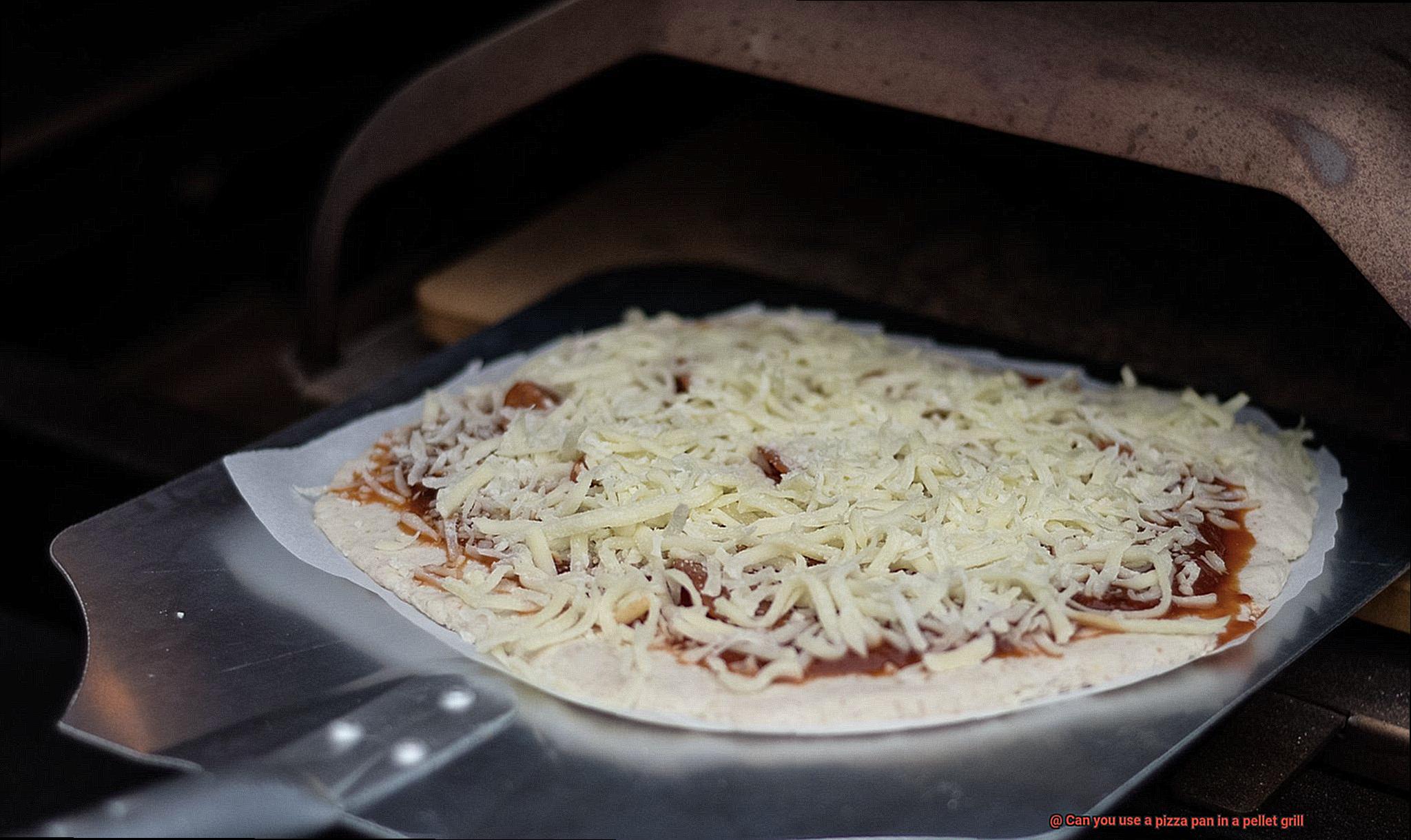 Can you use a pizza pan in a pellet grill-8
