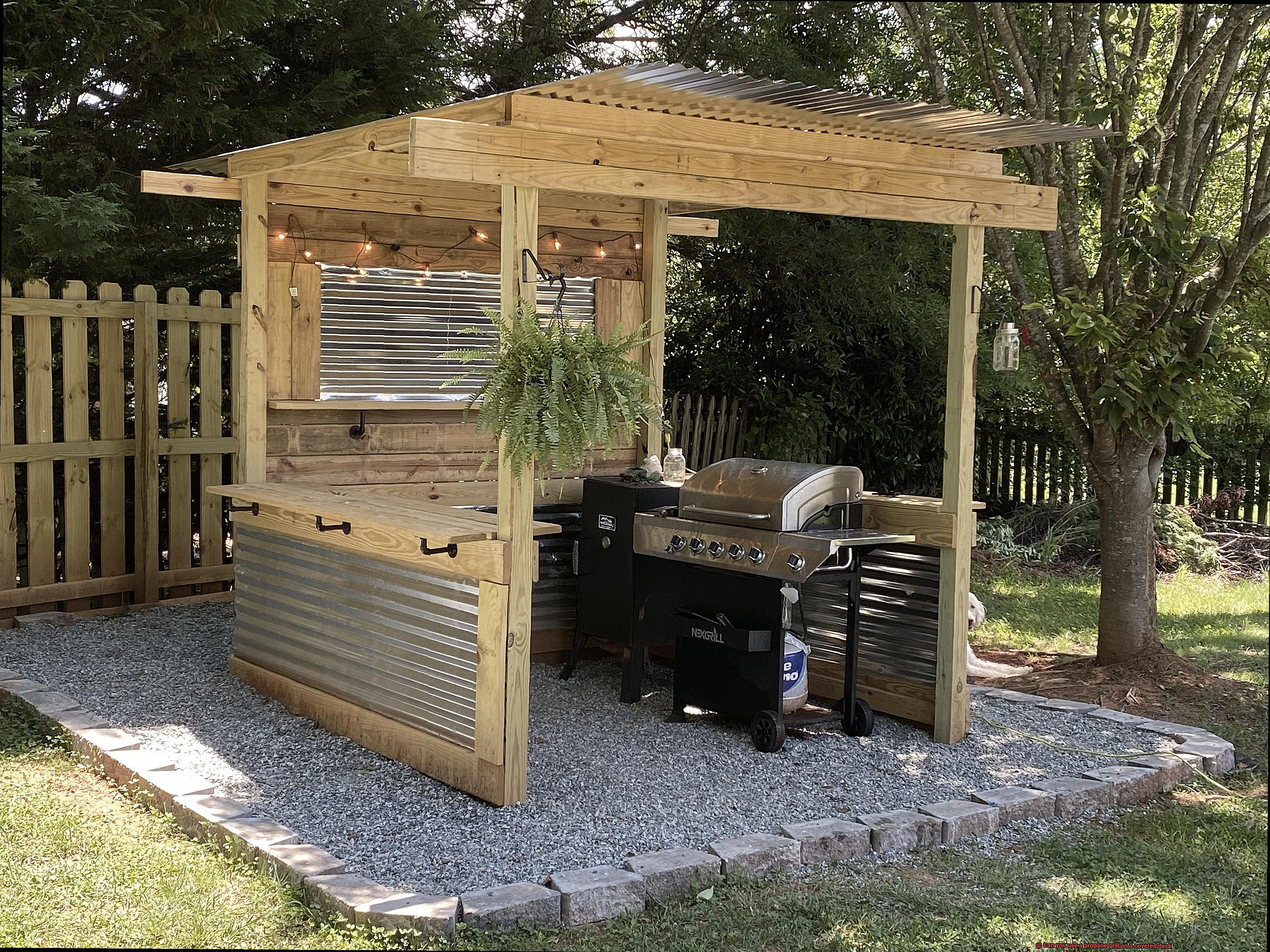 Can you use a propane grill on a covered deck-2
