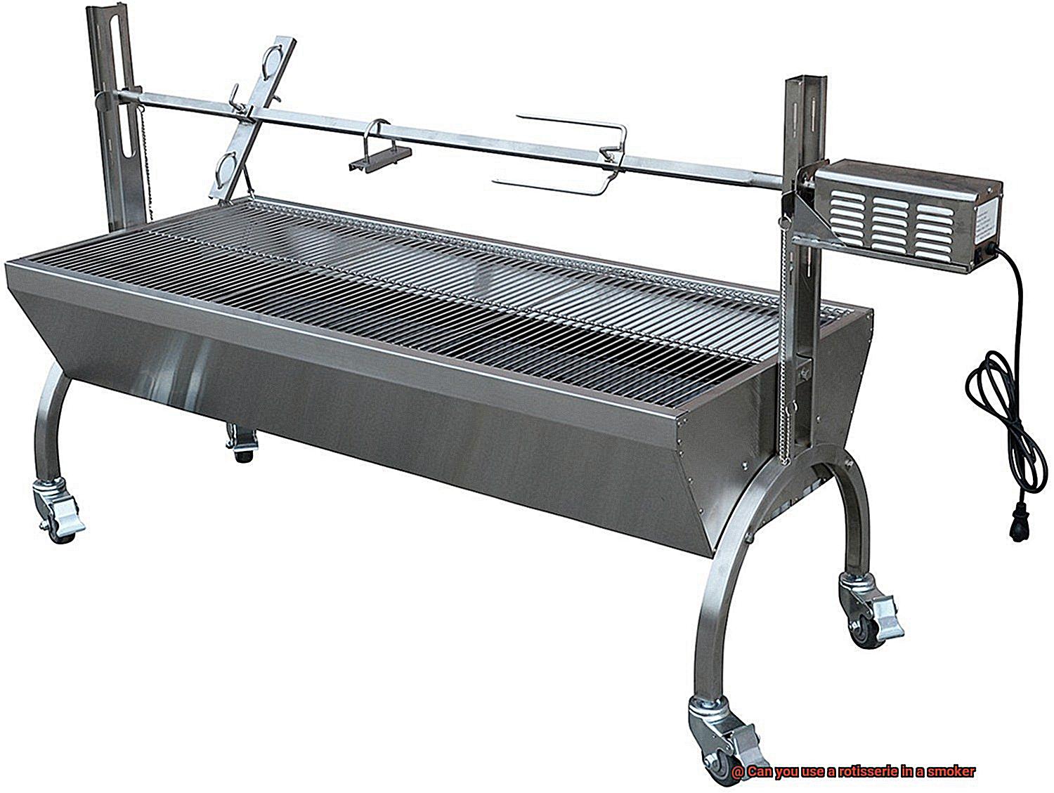 Can you use a rotisserie in a smoker-4