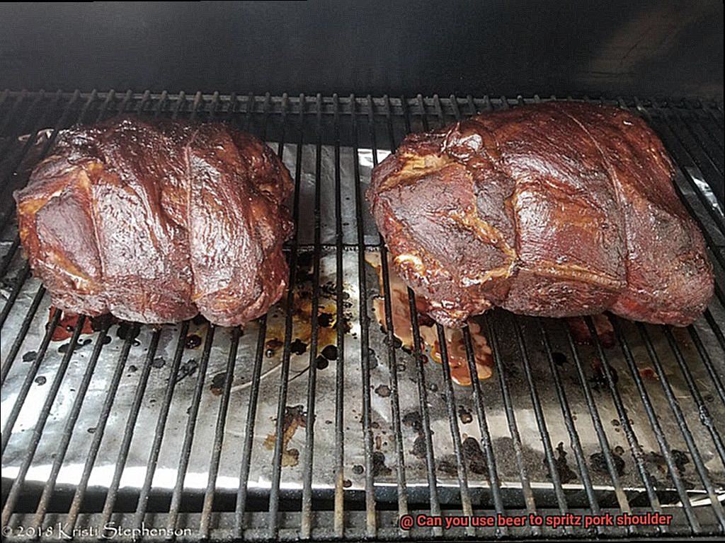 Can you use beer to spritz pork shoulder-7