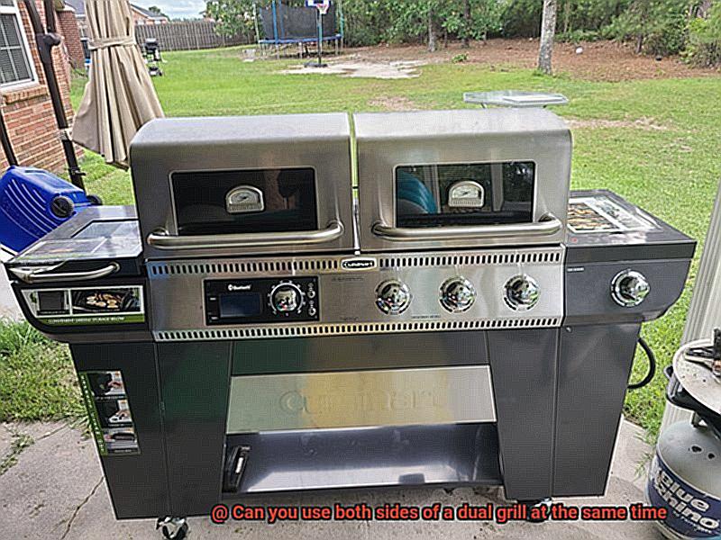 Can you use both sides of a dual grill at the same time-6