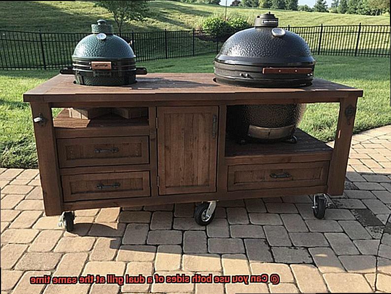 Can you use both sides of a dual grill at the same time-4