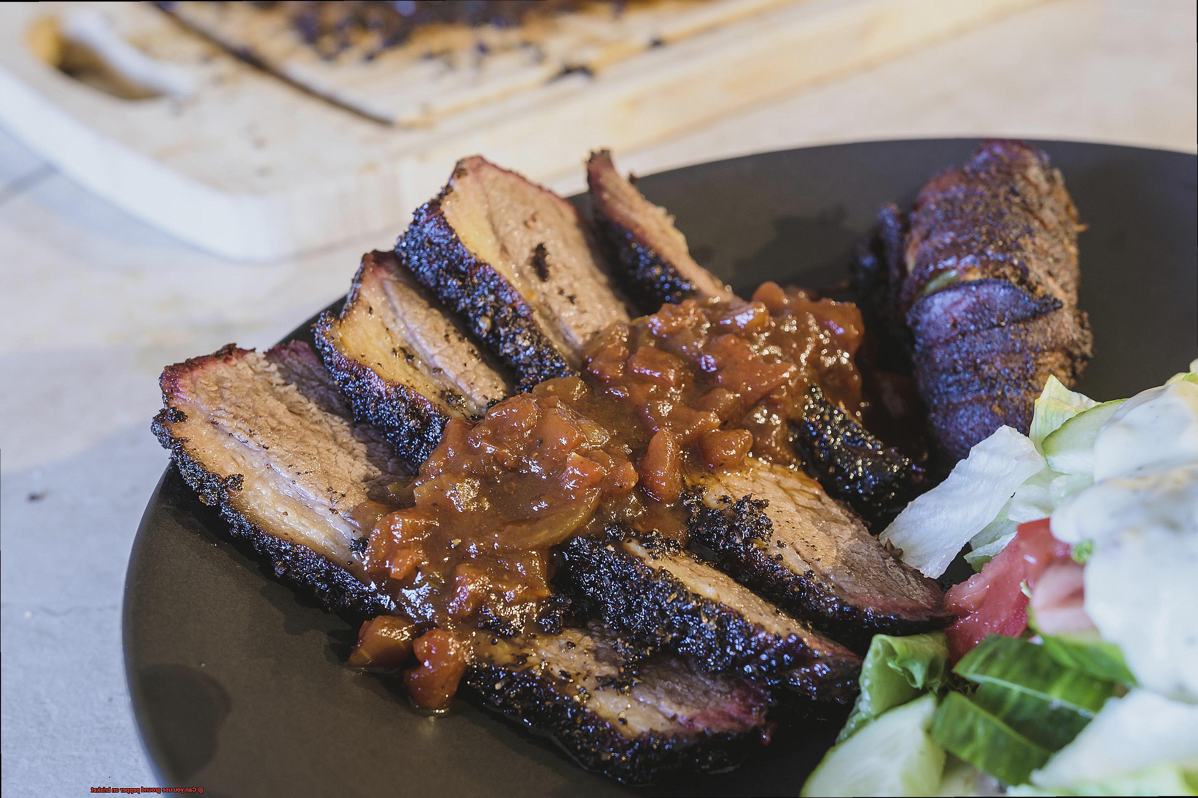 Can you use ground pepper on brisket-6