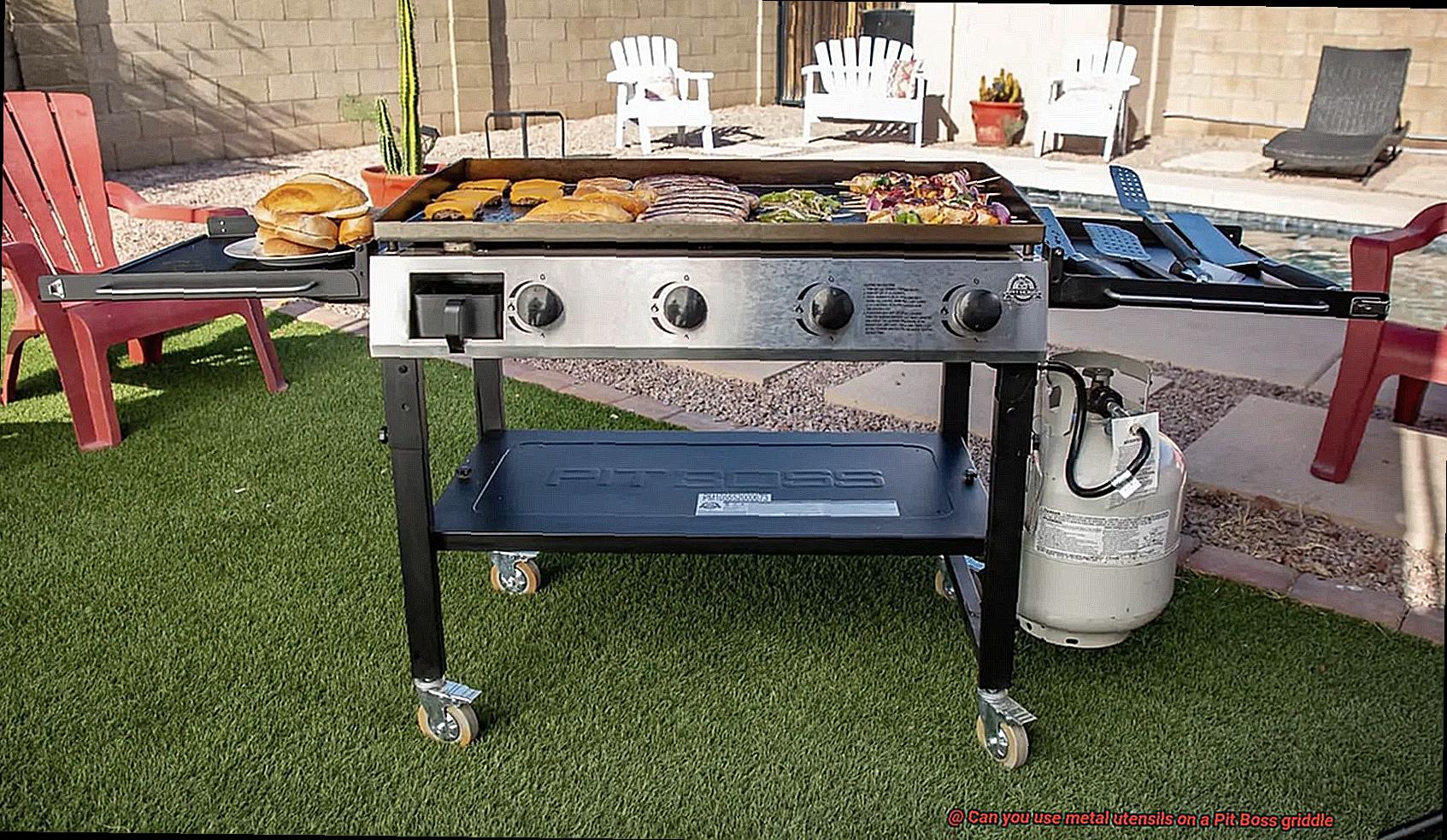 Can you use metal utensils on a Pit Boss griddle? Pastime Bar And Grill