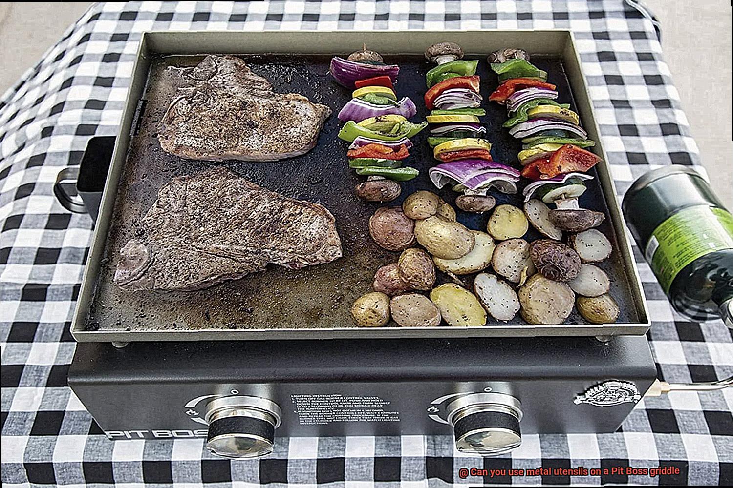 Can you use metal utensils on a Pit Boss griddle-2