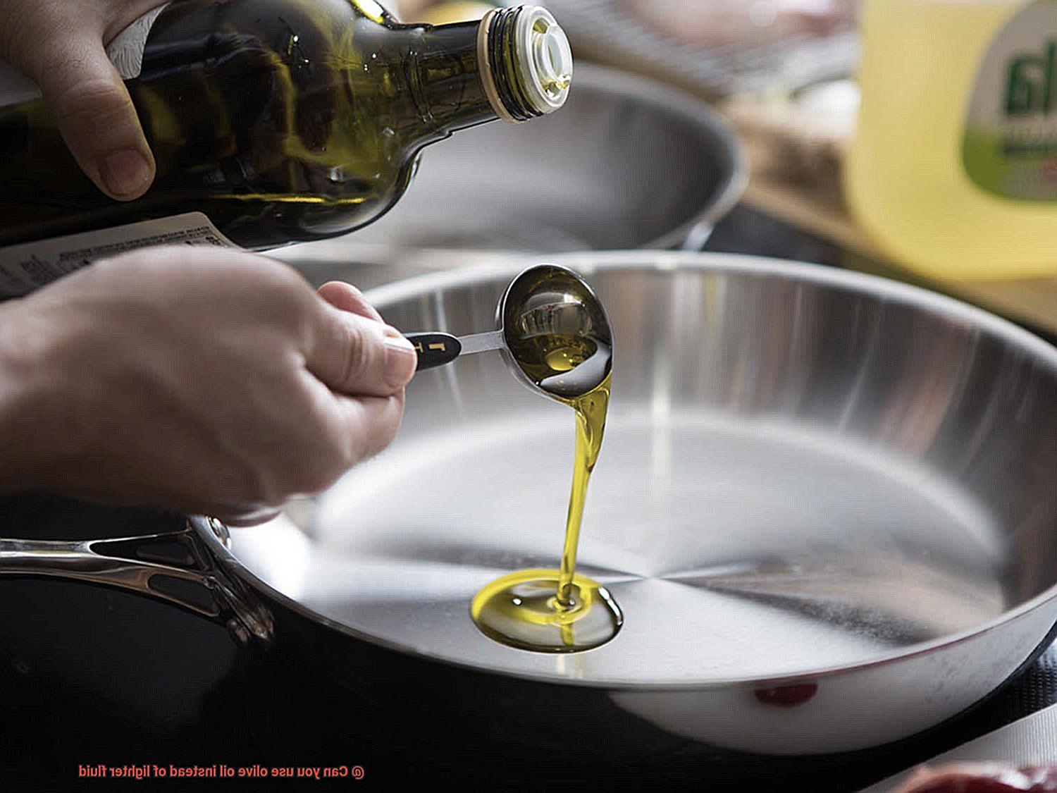 Can you use olive oil instead of lighter fluid? Pastime Bar And Grill