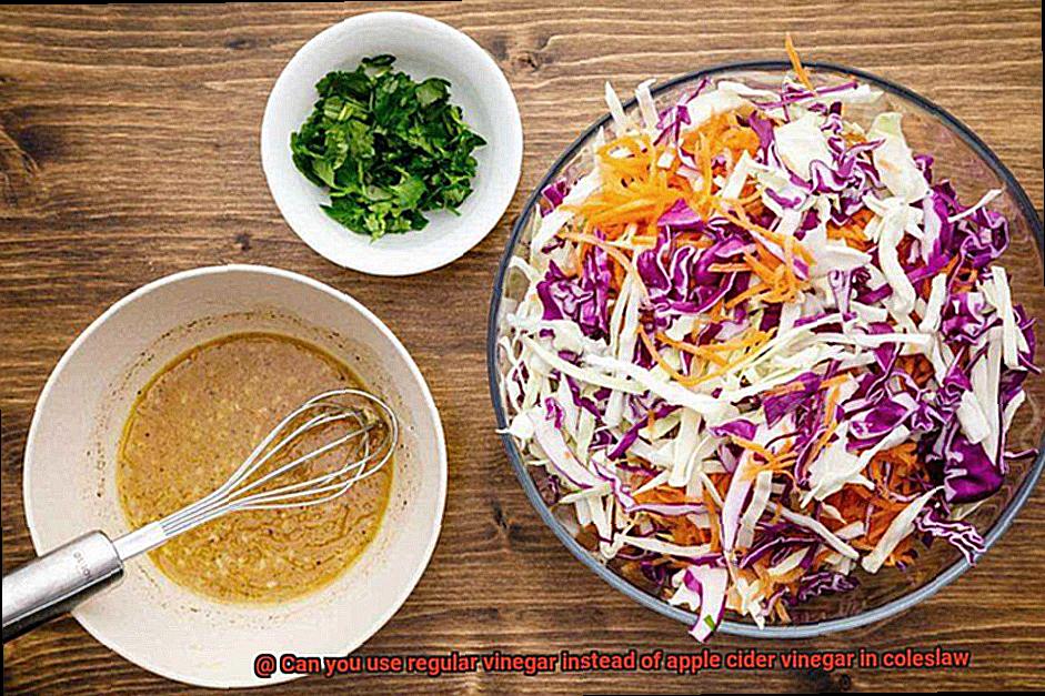 Can you use regular vinegar instead of apple cider vinegar in coleslaw-2