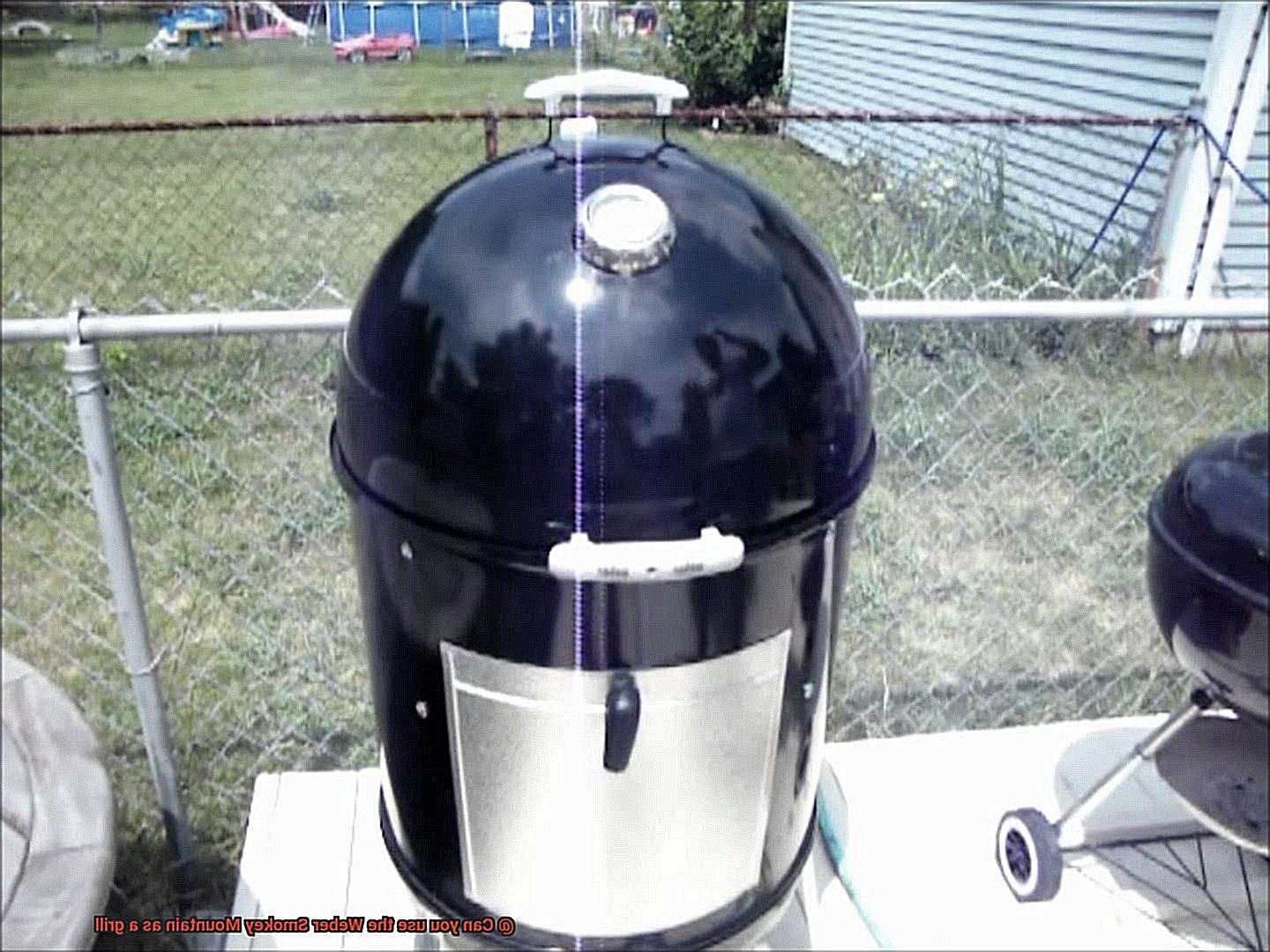 Can you use the Weber Smokey Mountain as a grill-5