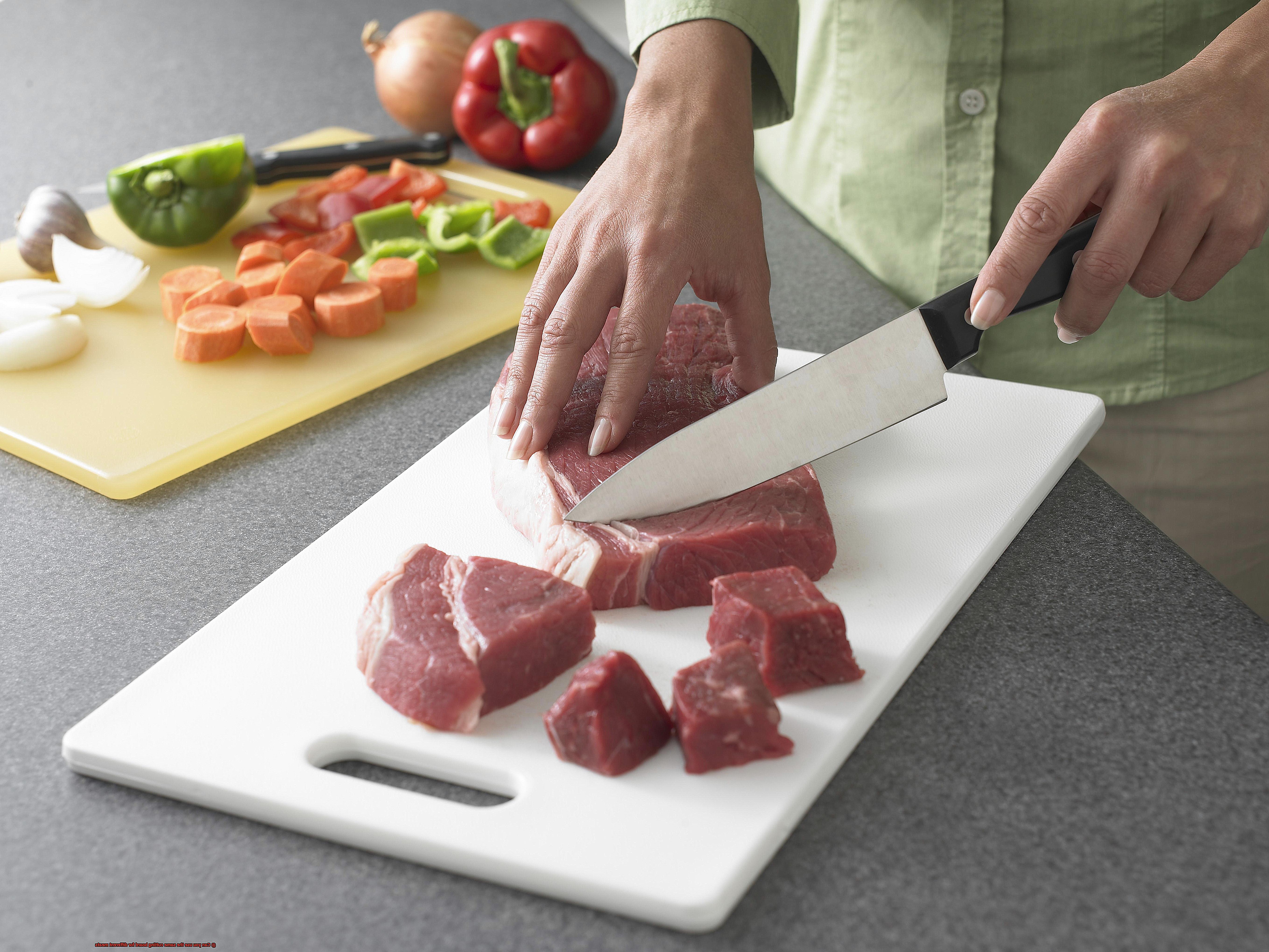 Can you use the same cutting board for different meats-3