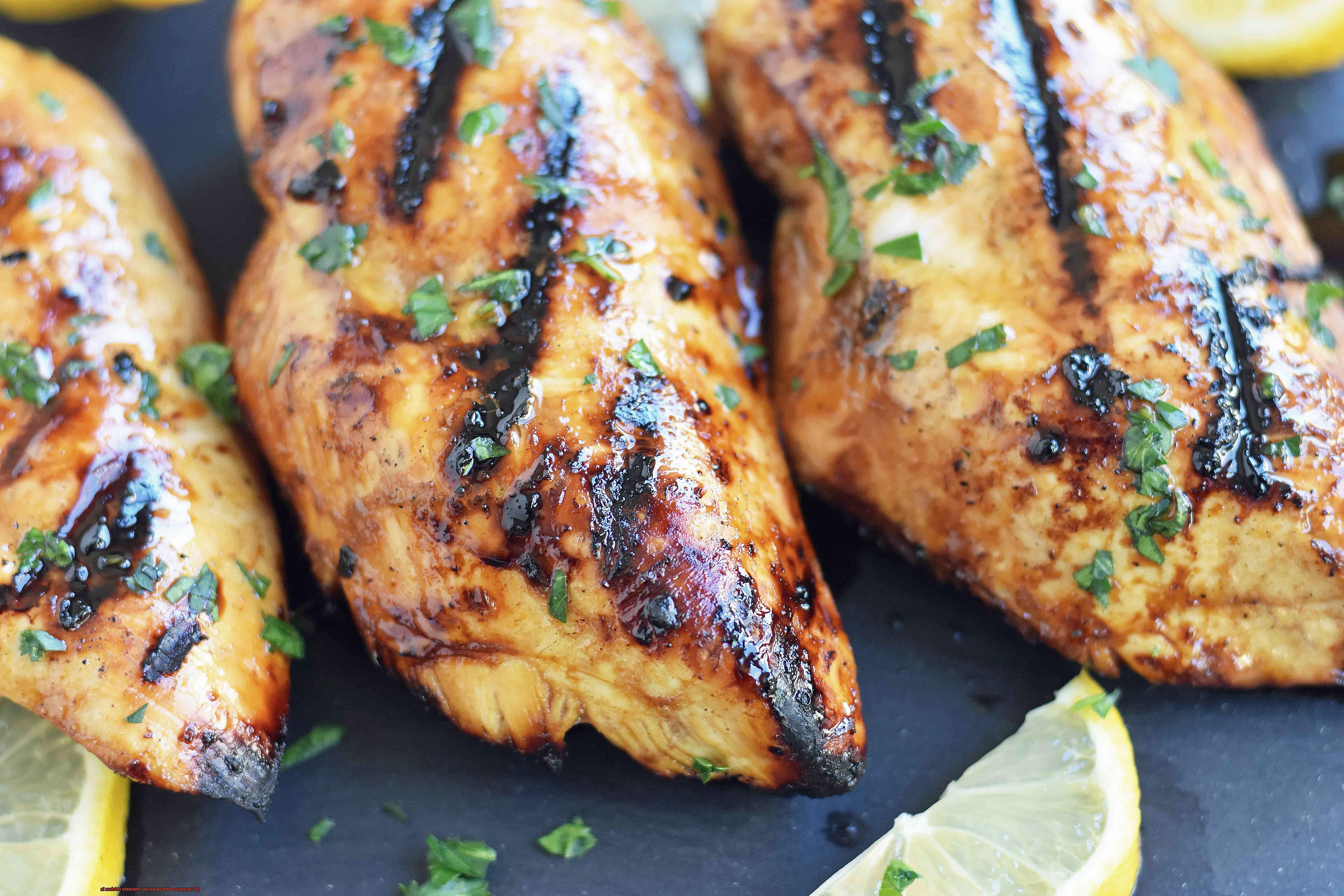 Can you use the sauce you marinate chicken in-2