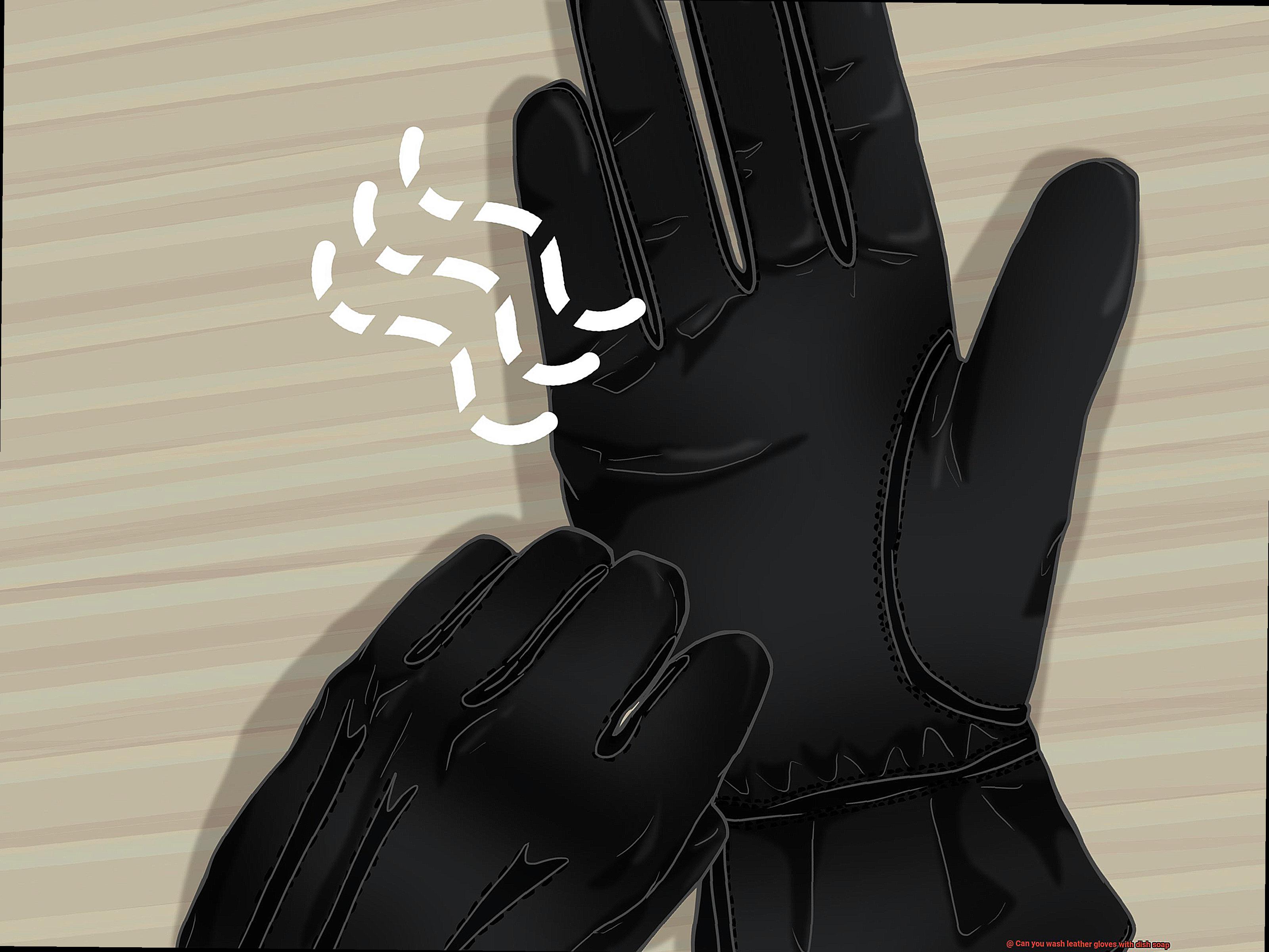 Can you wash leather gloves with dish soap-4