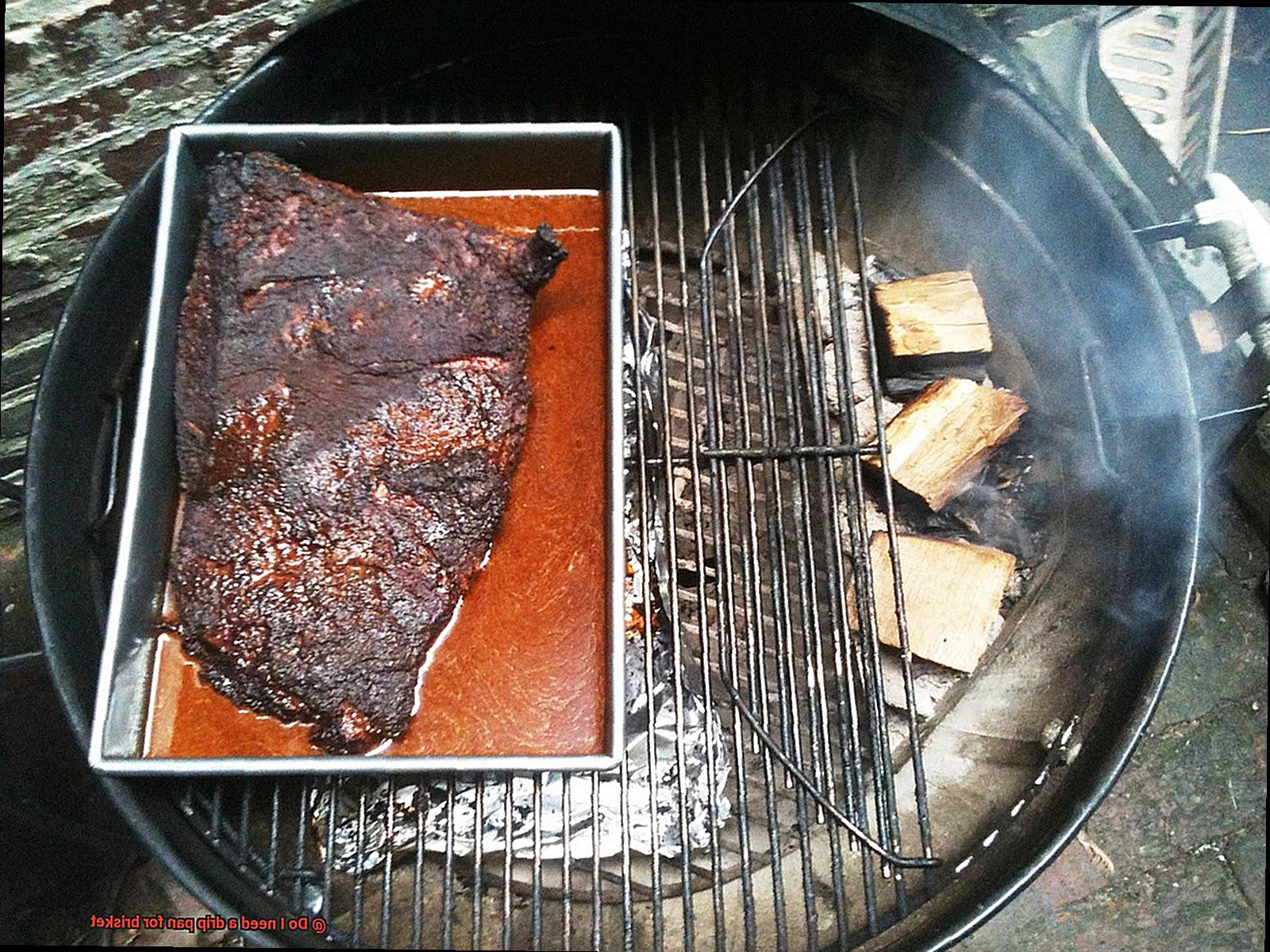 Do I need a drip pan for brisket-3
