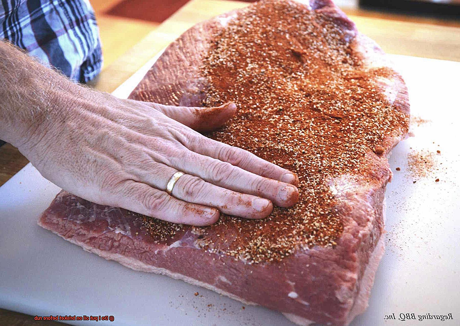 Do I put oil on brisket before rub-5