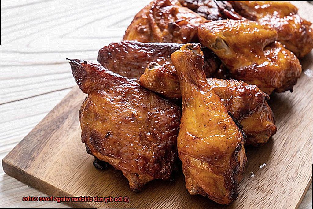 Do dry rub chicken wings have carbs-6