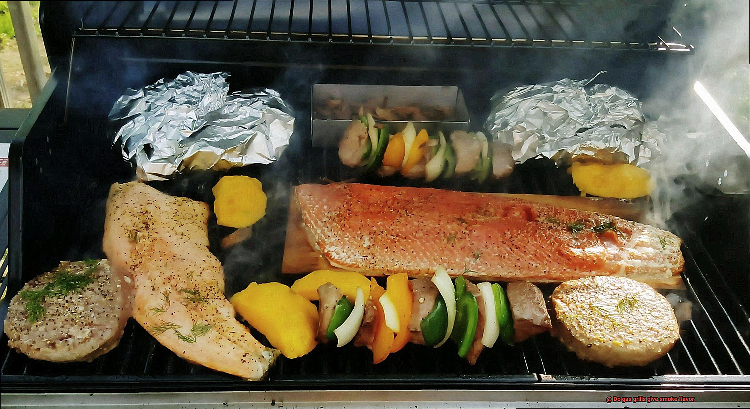 Do gas grills give smoke flavor-3