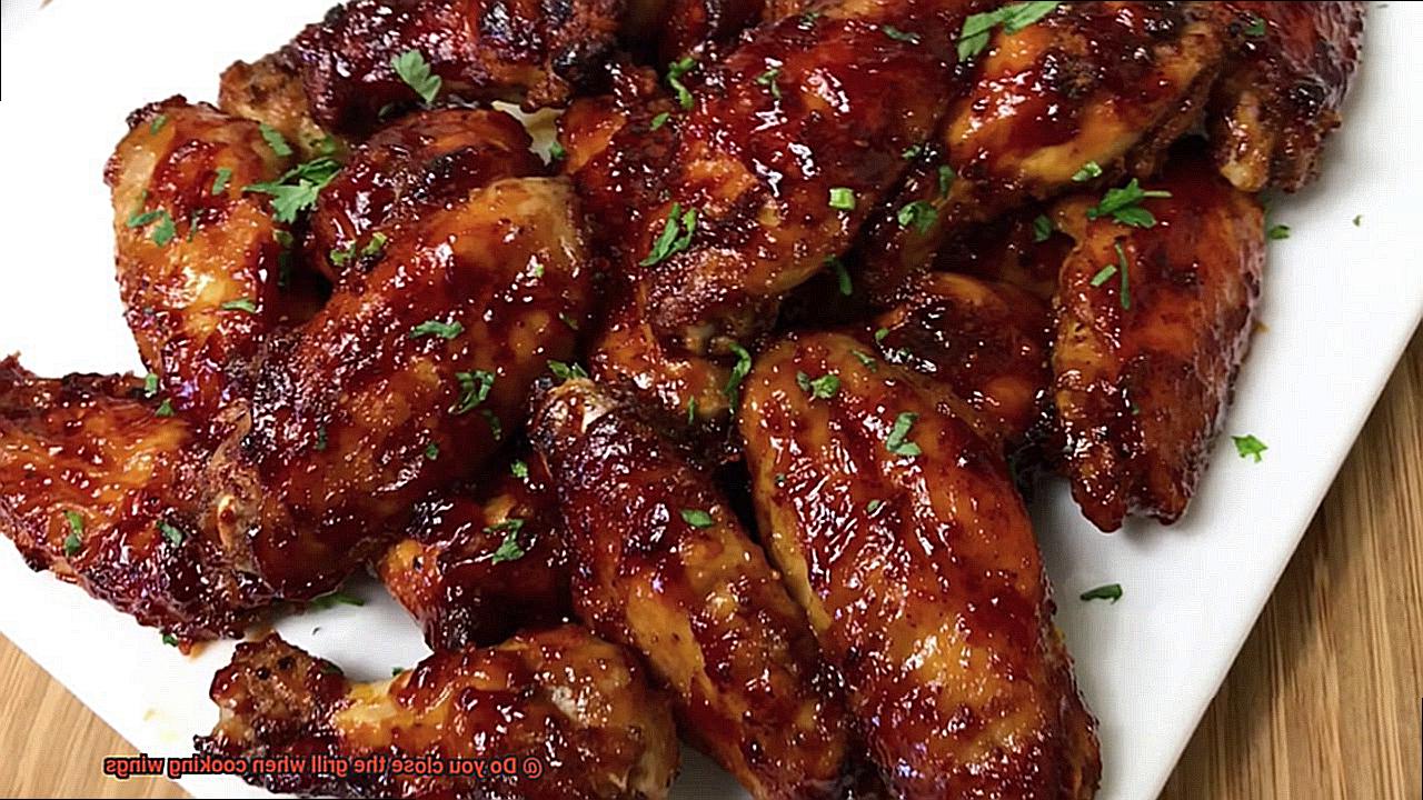 Do you close the grill when cooking wings-2