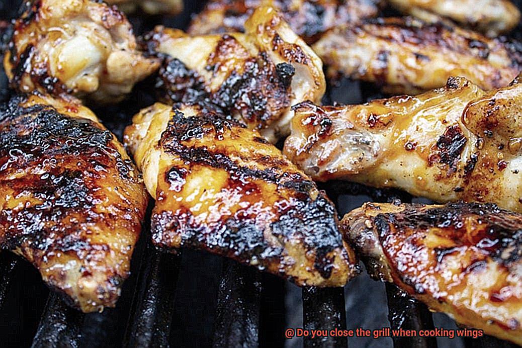 Do you close the grill when cooking wings-3