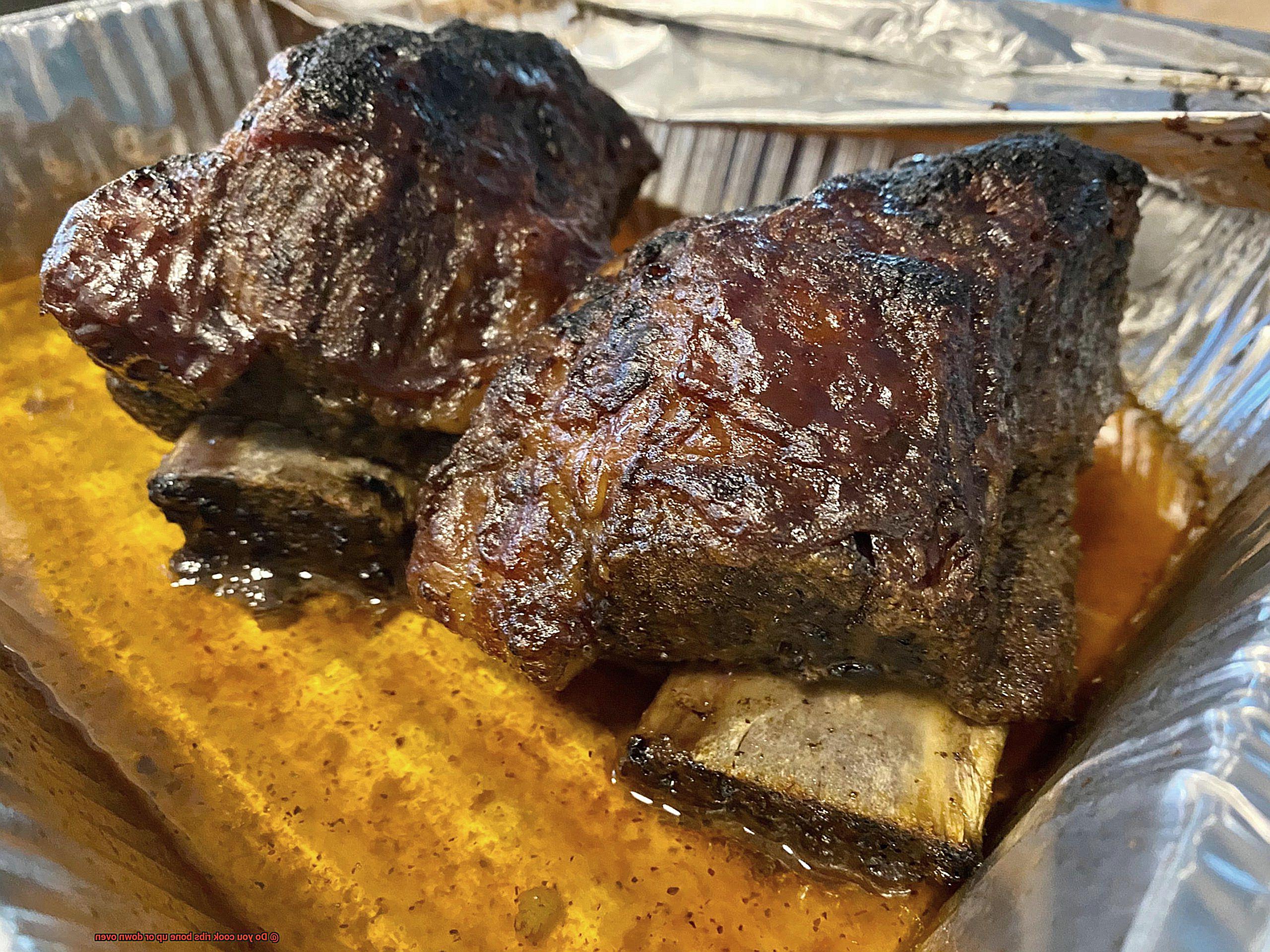 Do you cook ribs bone up or down oven-3