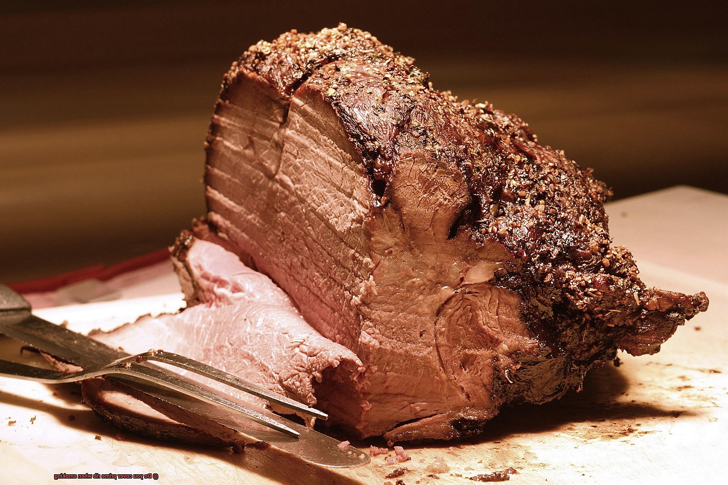 Do you cover prime rib when smoking-3