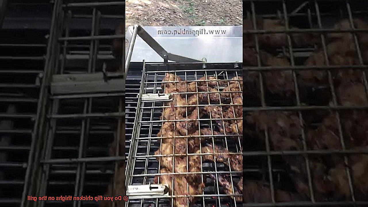 Do you flip chicken thighs on the grill-6