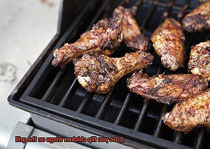 Do you flip chicken wings on the grill-2