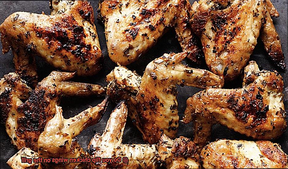 Do you flip chicken wings on the grill-7