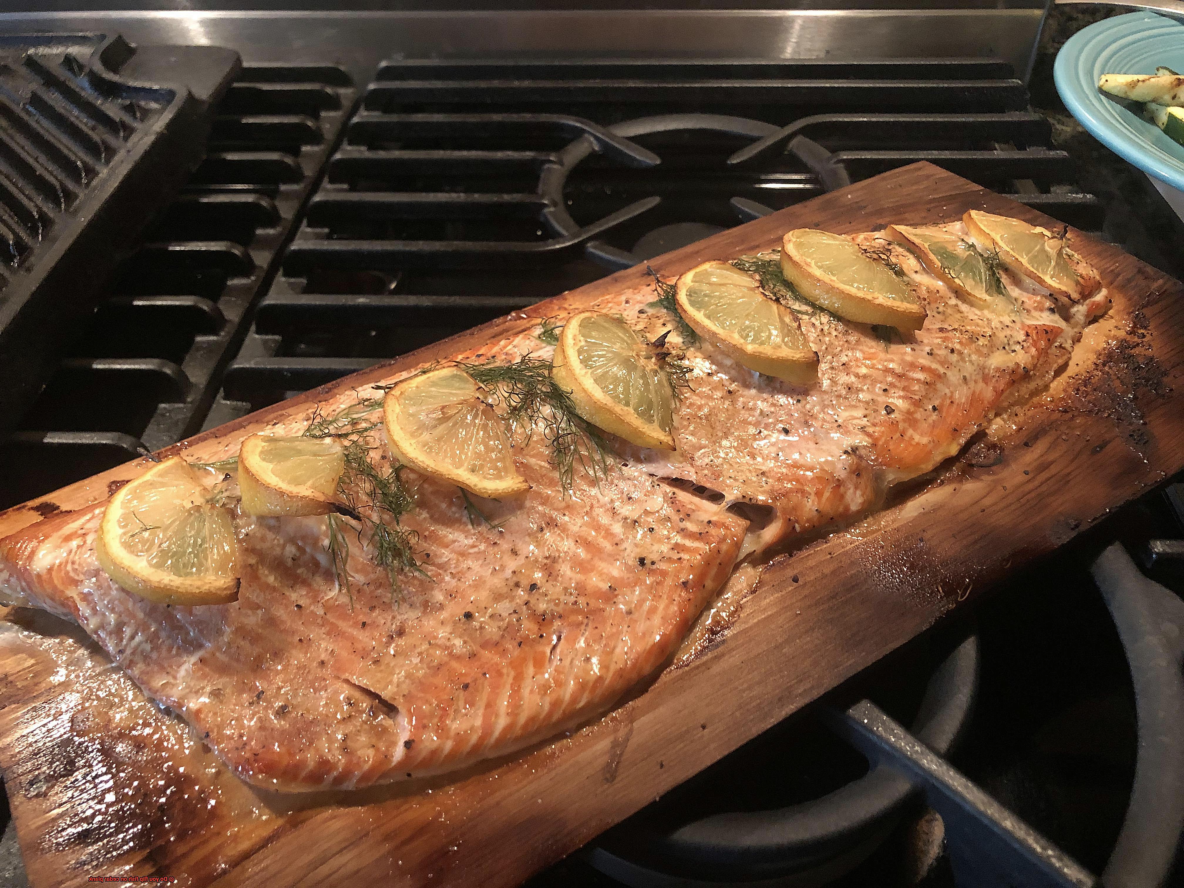 Do you flip fish on cedar plank-6