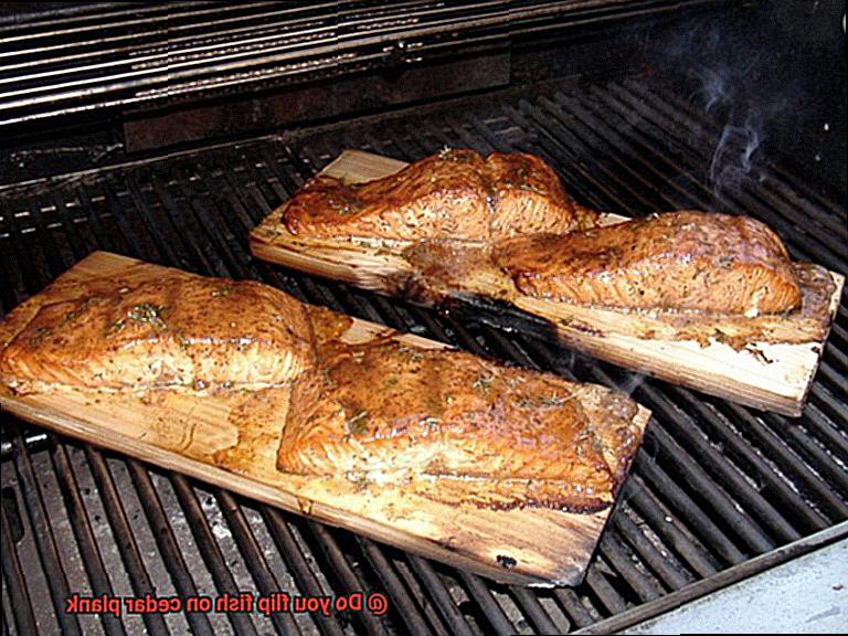 Do you flip fish on cedar plank-5