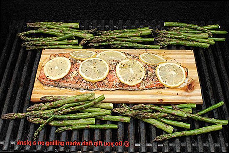 Do you flip fish when grilling on a plank-4