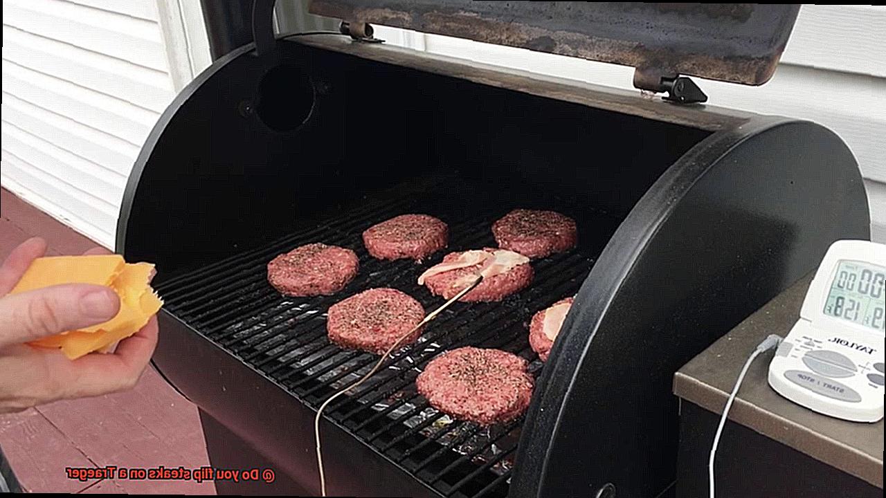 Do you flip steaks on a Traeger -4