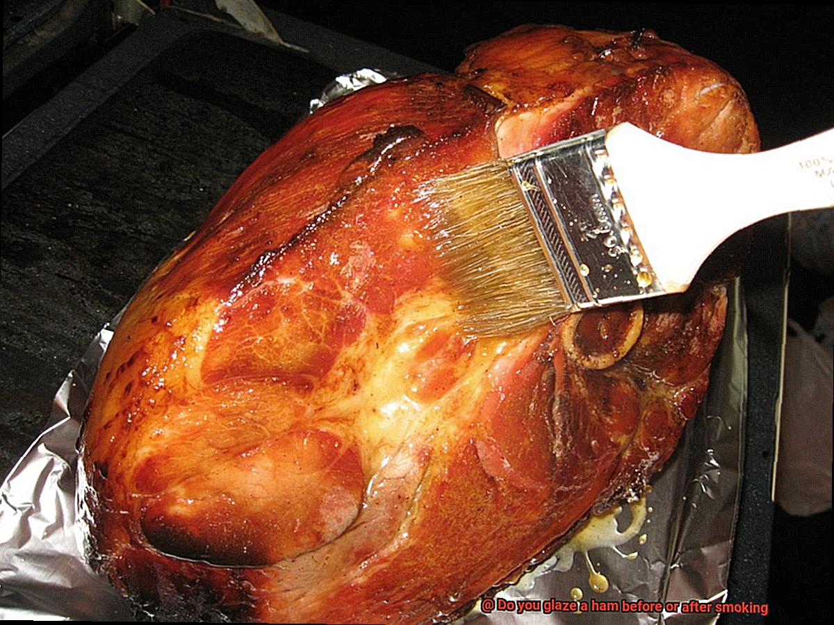 Do you glaze a ham before or after smoking-5