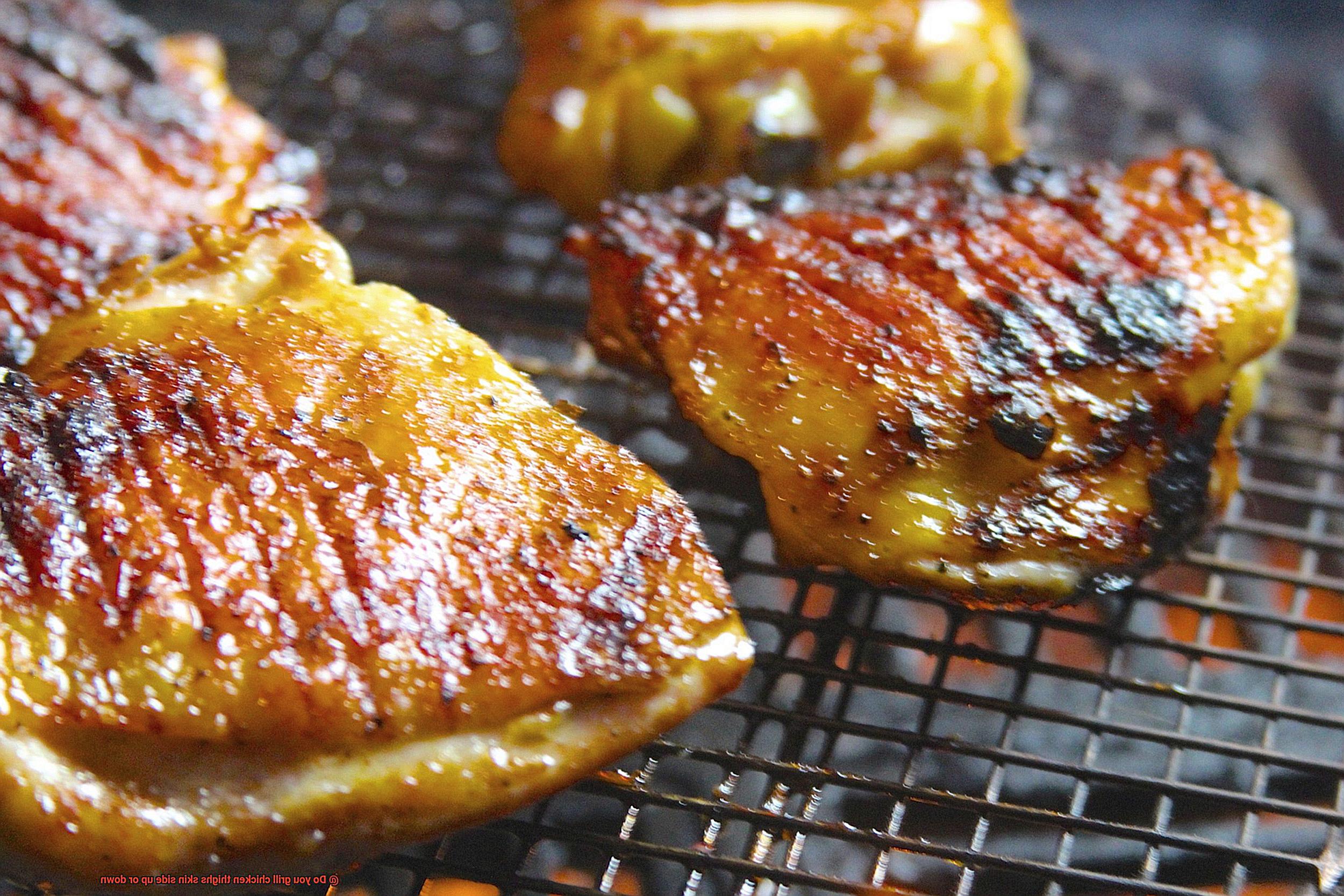 Do you grill chicken thighs skin side up or down-5