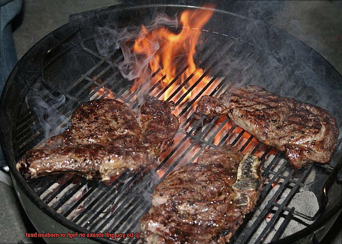 Do you grill steaks on high or medium heat? Pastime Bar And Grill