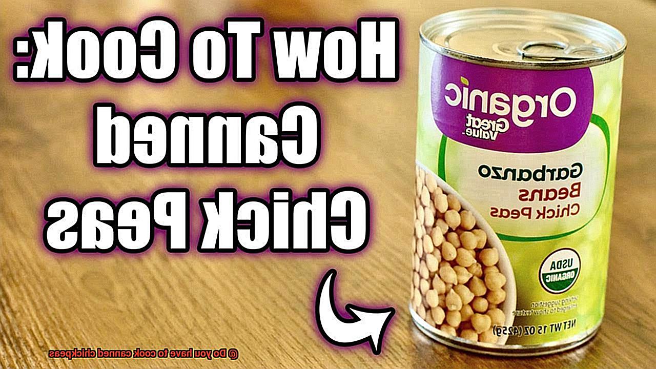 Do you have to cook canned chickpeas? Pastime Bar And Grill