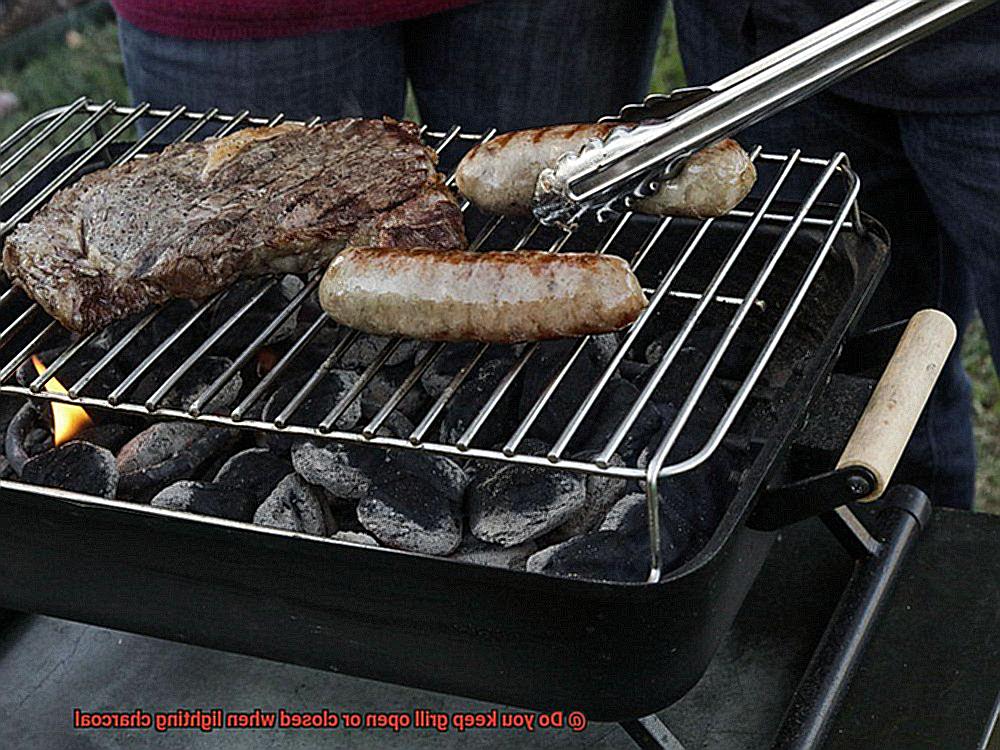 Do you keep grill open or closed when lighting charcoal-2