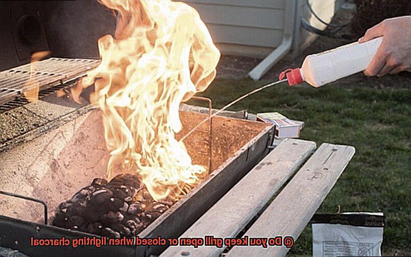 Do you keep grill open or closed when lighting charcoal-3