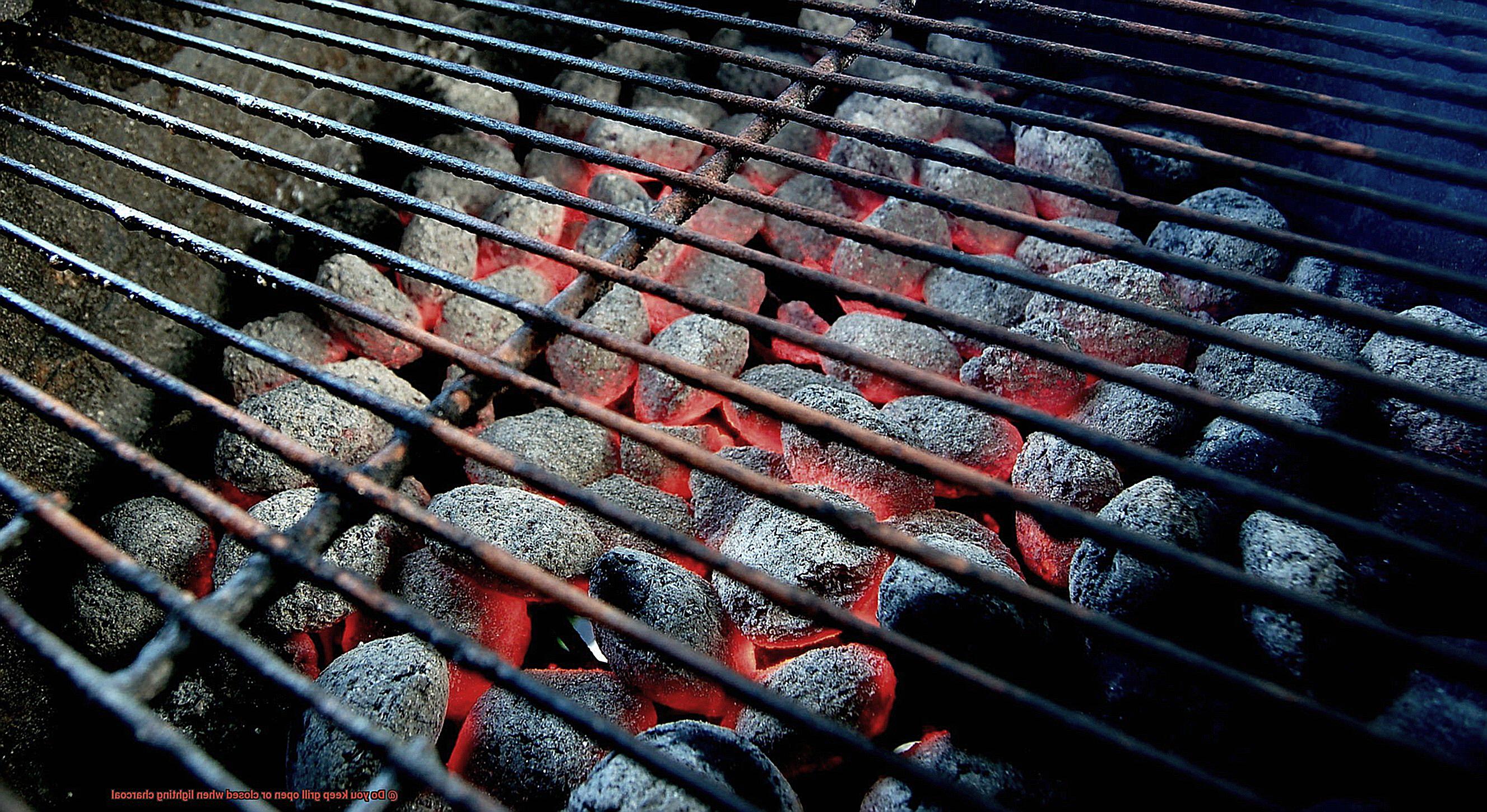 Do you keep grill open or closed when lighting charcoal-4