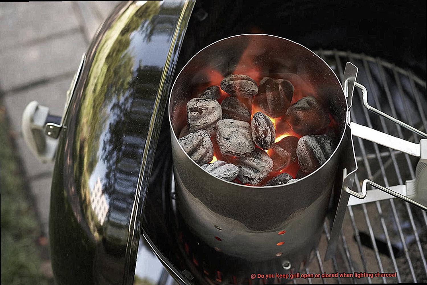 Do you keep grill open or closed when lighting charcoal-6
