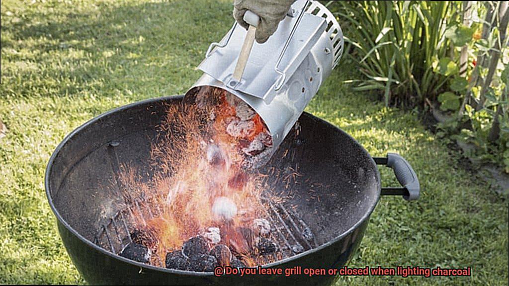 Do you leave grill open or closed when lighting charcoal-2