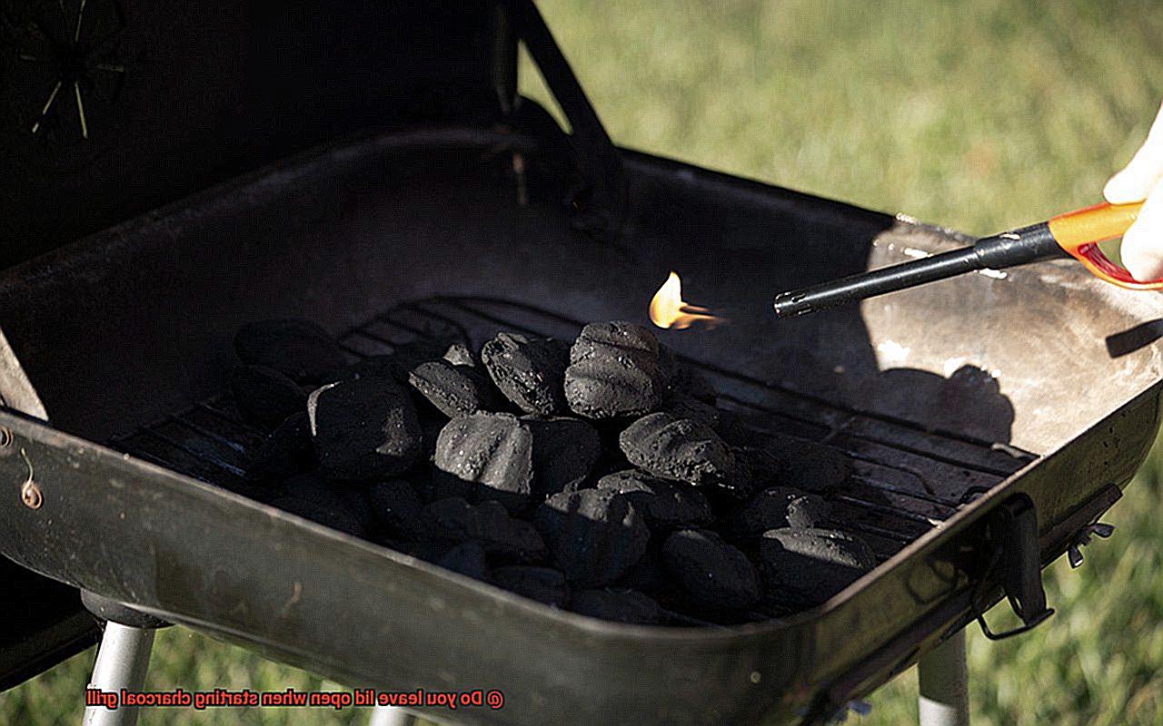 Do you leave lid open when starting charcoal grill-2