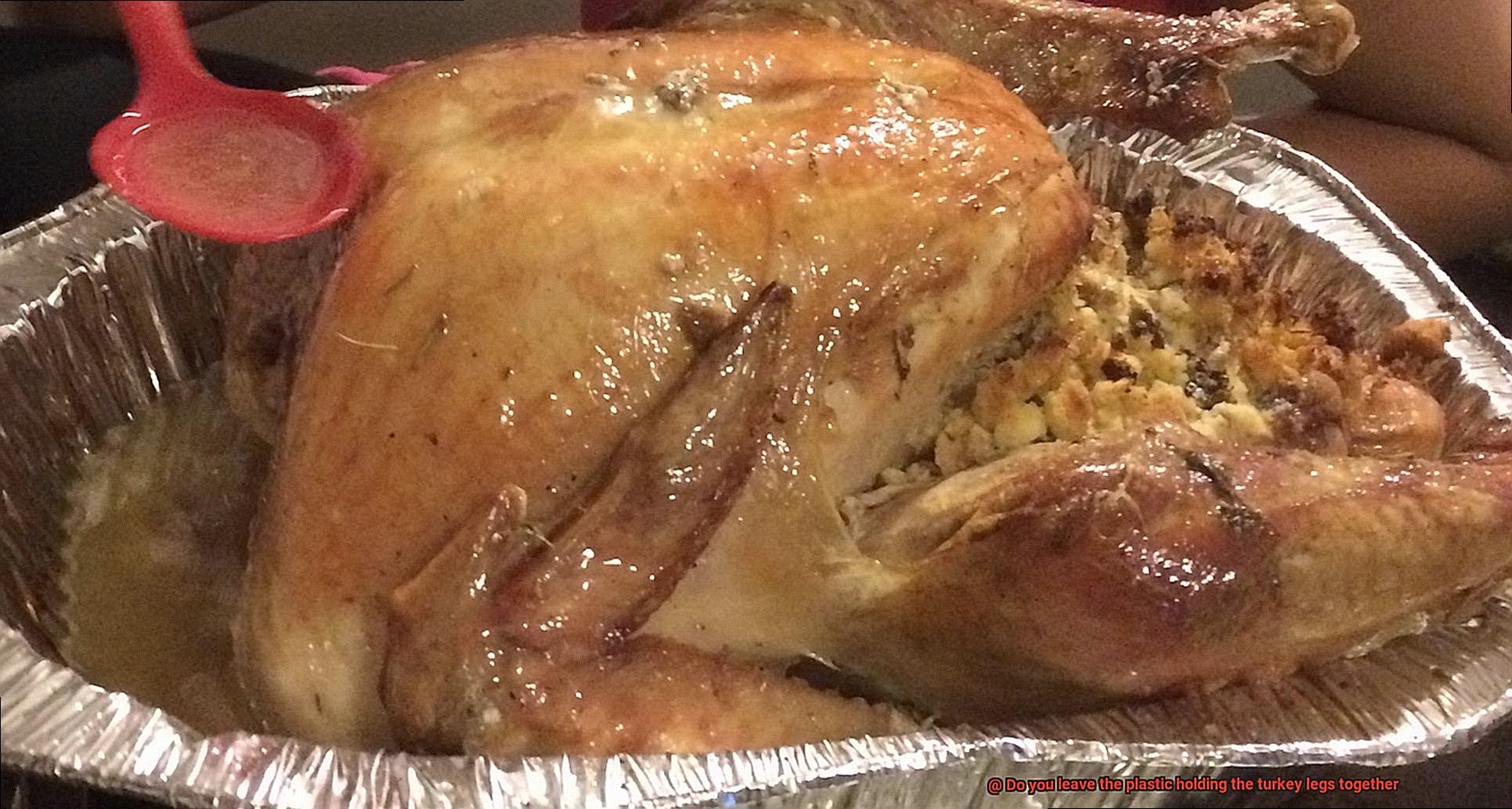 Do you leave the plastic holding the turkey legs together-3