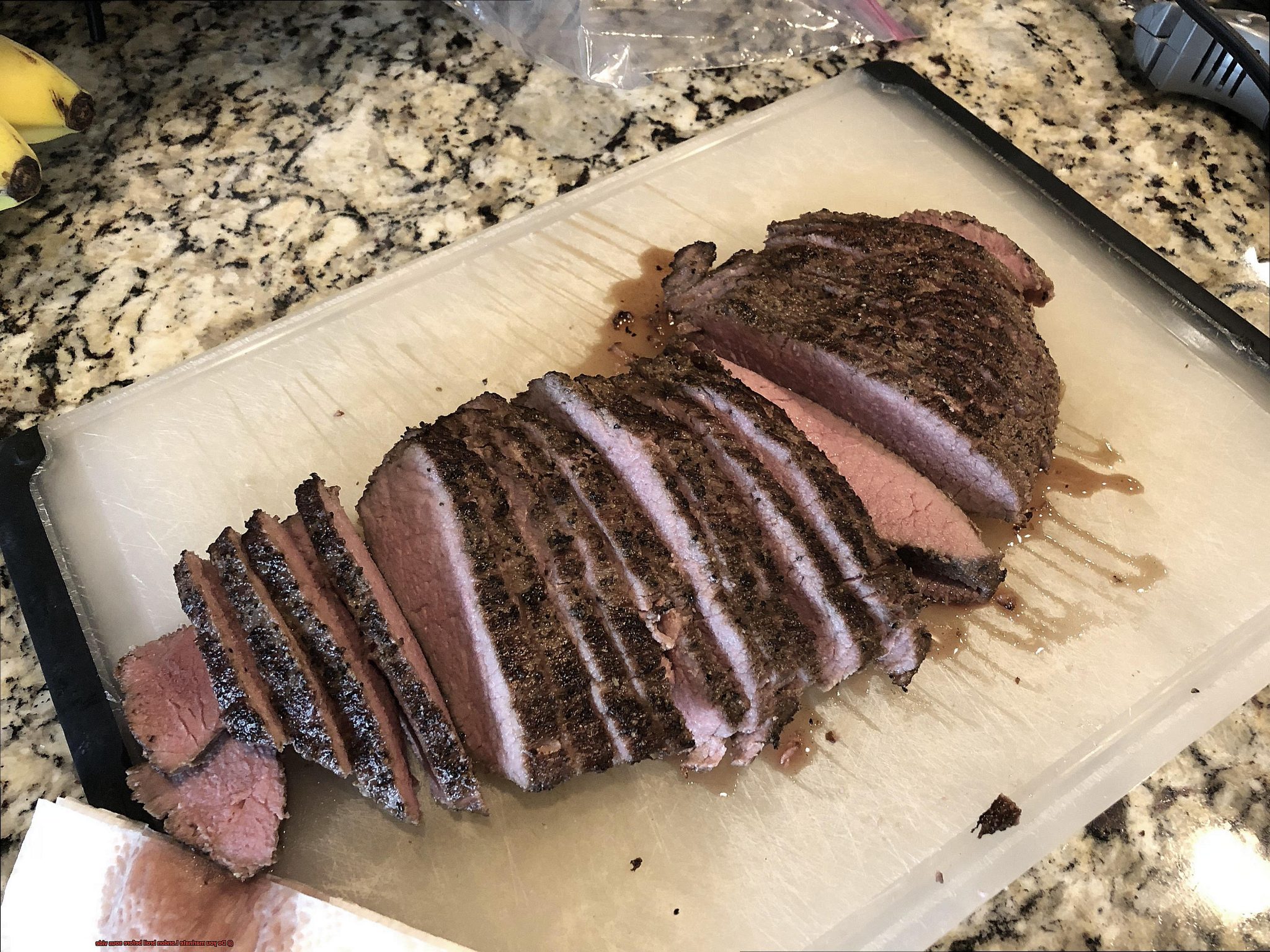 Do you marinate London broil before sous vide? Pastime Bar And Grill