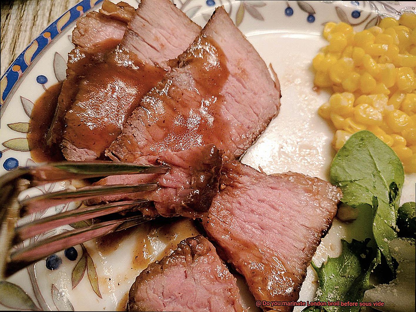 Do you marinate London broil before sous vide-3