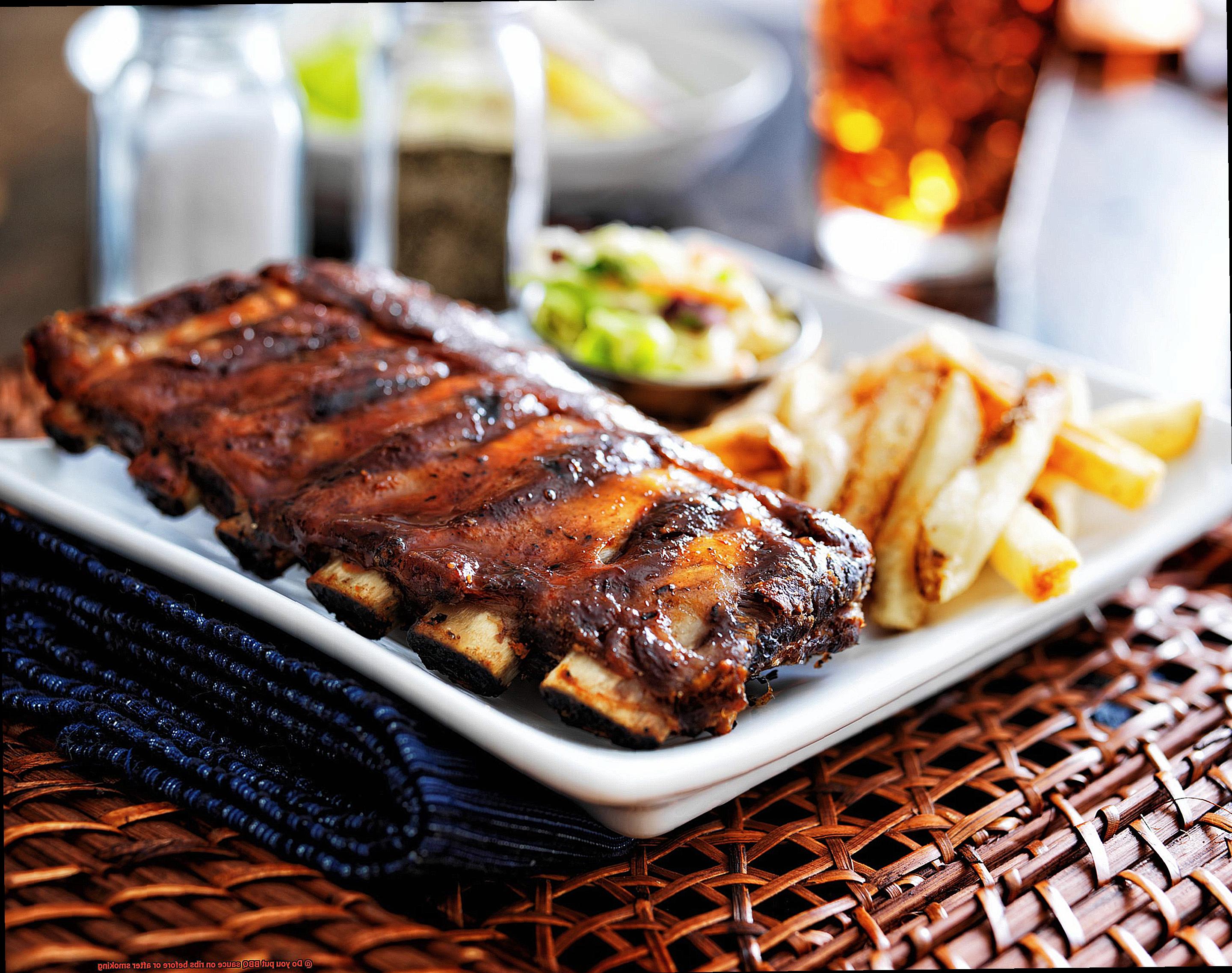 Do you put BBQ sauce on ribs before or after smoking-4