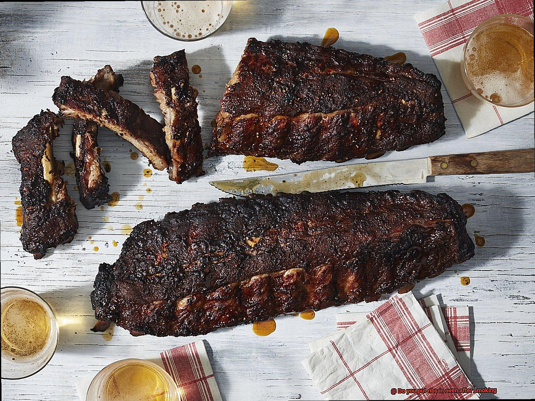 Do you put ribs in oven after smoking-4