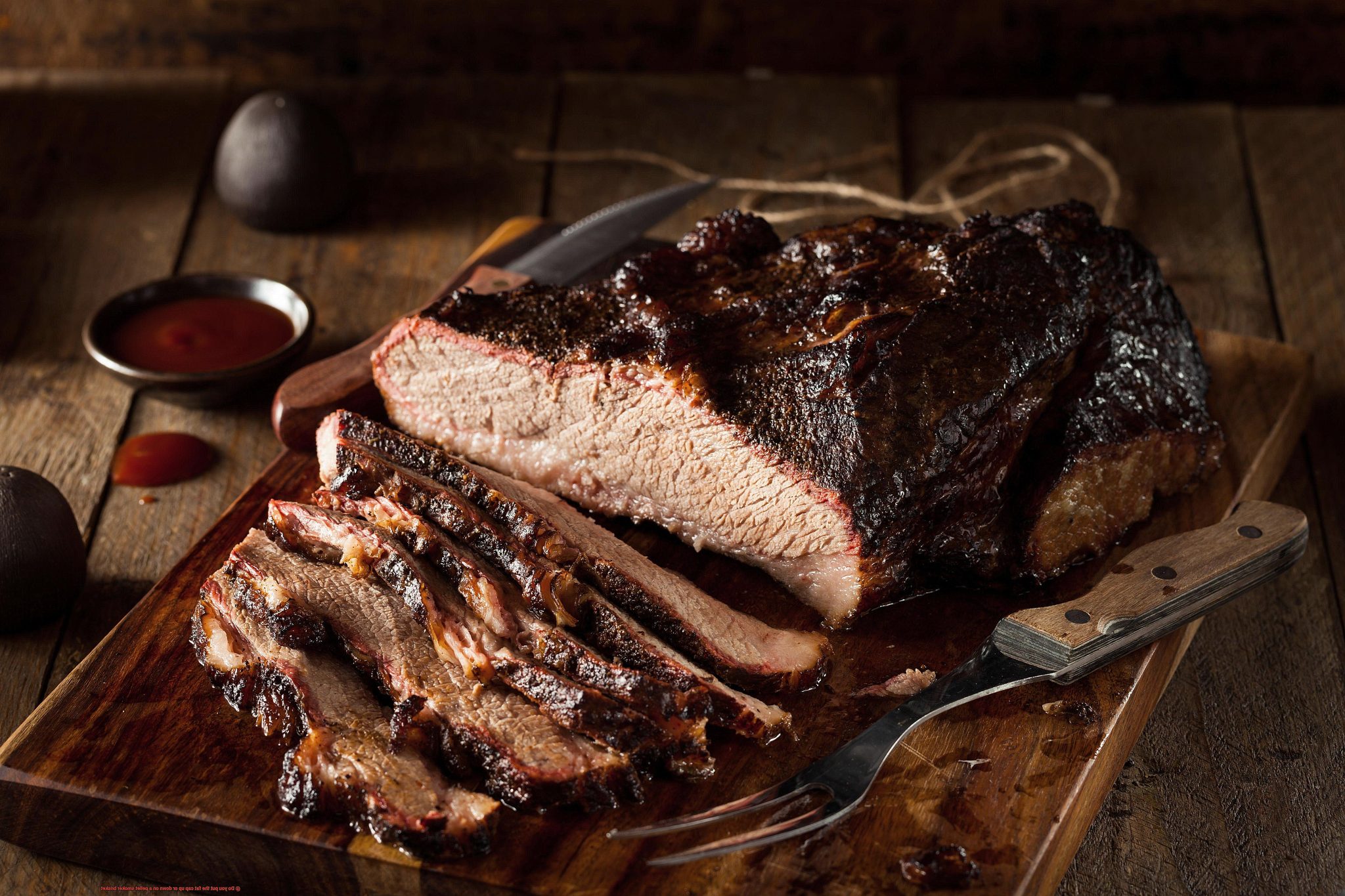 Do you put the fat cap up or down on a pellet smoker brisket? Pastime