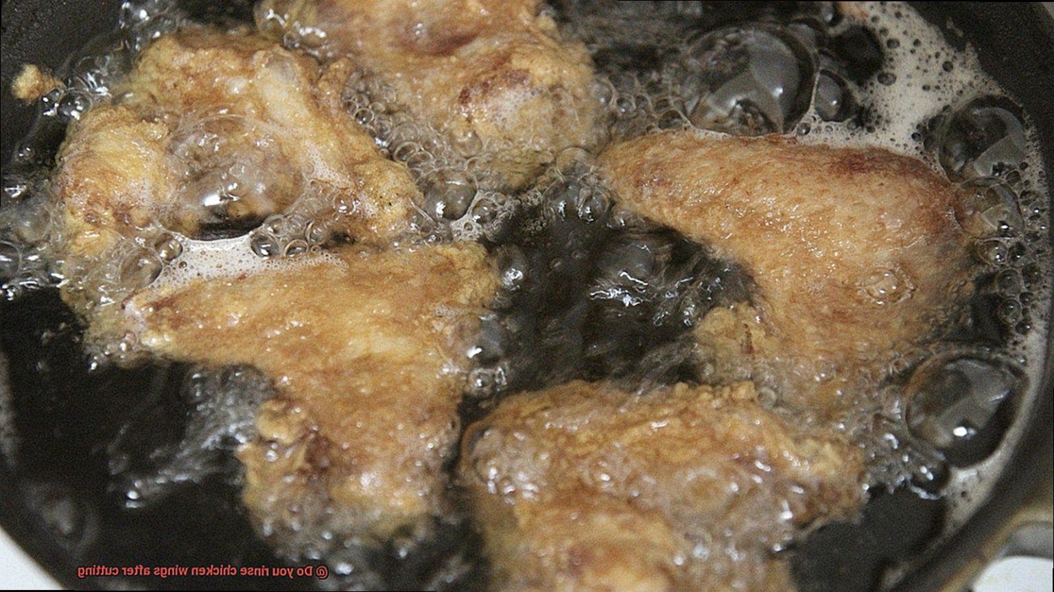 Do you rinse chicken wings after cutting? Pastime Bar And Grill