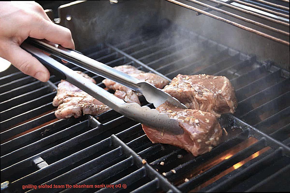 Do you rinse marinade off meat before grilling-3