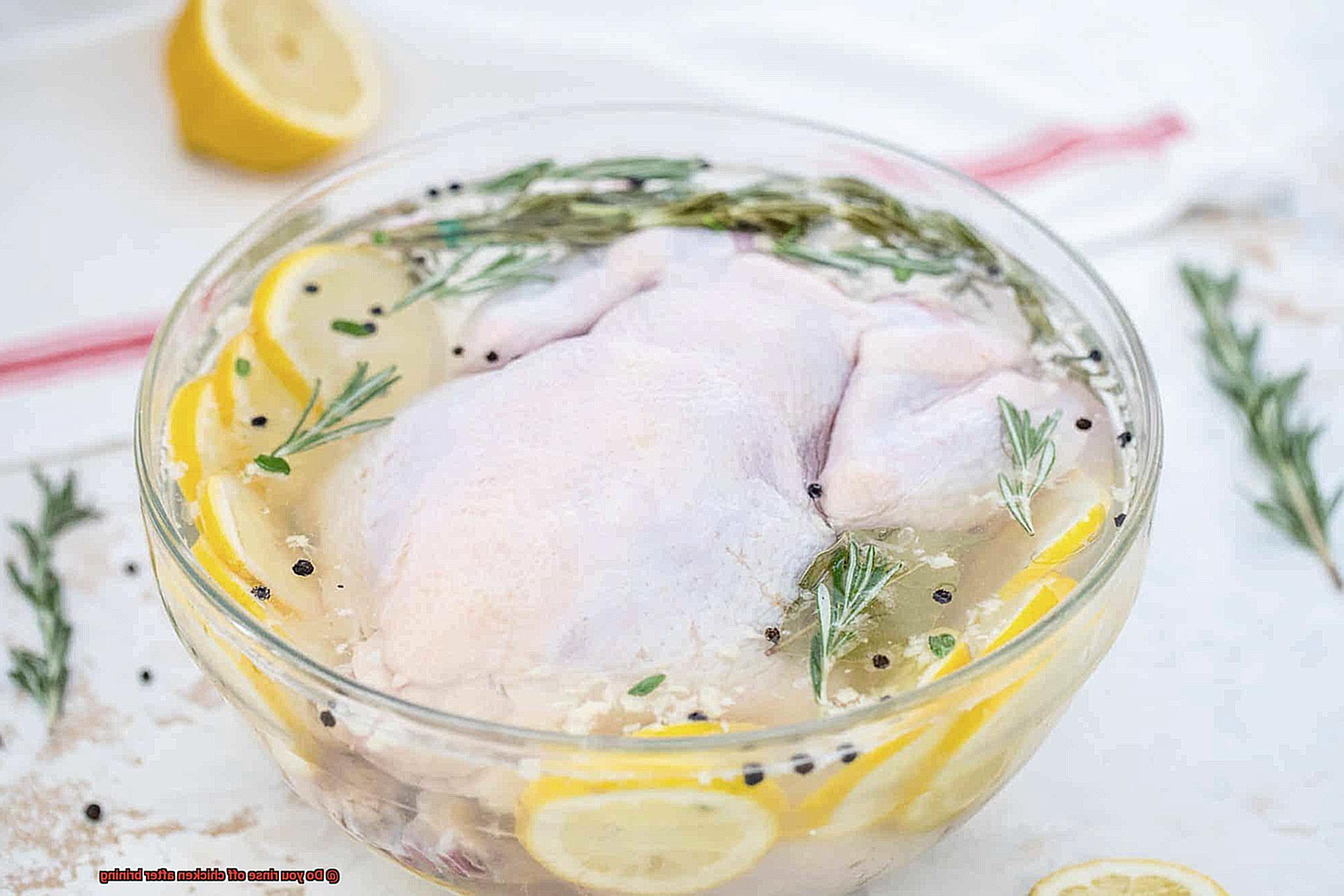Do you rinse off chicken after brining-2